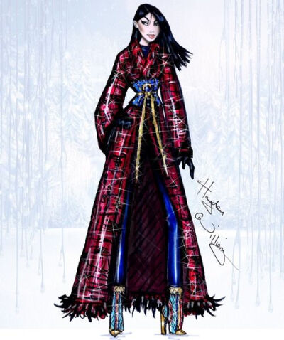 Disney Divas ‘Holiday’ collection by Hayden Williams: Mulan