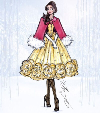 Disney Divas ‘Holiday’ collection by Hayden Williams: Belle