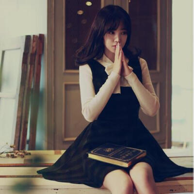 MC迷韩国秋冬milkcocoa甜美公主格子背带连衣裙