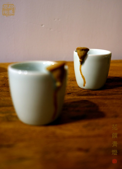 【印象茶陶】家茶具 青瓷茶器 原创手工茶杯办公水杯. 春涧