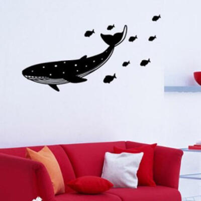 Whale graphic sticker 鲸鱼墙贴 儿童房海洋公园贴纸 雅风墙饰贴