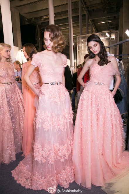 Backstage @ Zuhair Murad Haute Couture S/S 2015 .