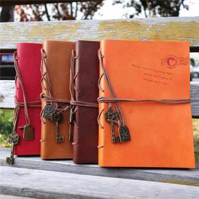 韩国文具 新版 她比烟花寂寞 欧美复古文艺笔记本子日记本空白页