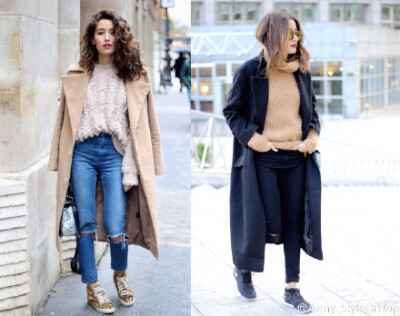 Fashion Blogger. 居住在加拿大的时尚博主Alex，是一位走运动风混搭的博主，冬天高领毛衣也派上了用场，搭配风衣很显气场。除了脚踝处大多还是以保暖为原则，不过友情提示：这种冬天露出脚踝的风格仅适合街拍或者时…