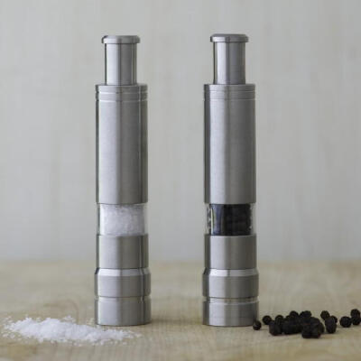 妙HOME 盐研磨器 胡椒研磨器 精致 不锈钢 Salt &amp; Pepper Mills