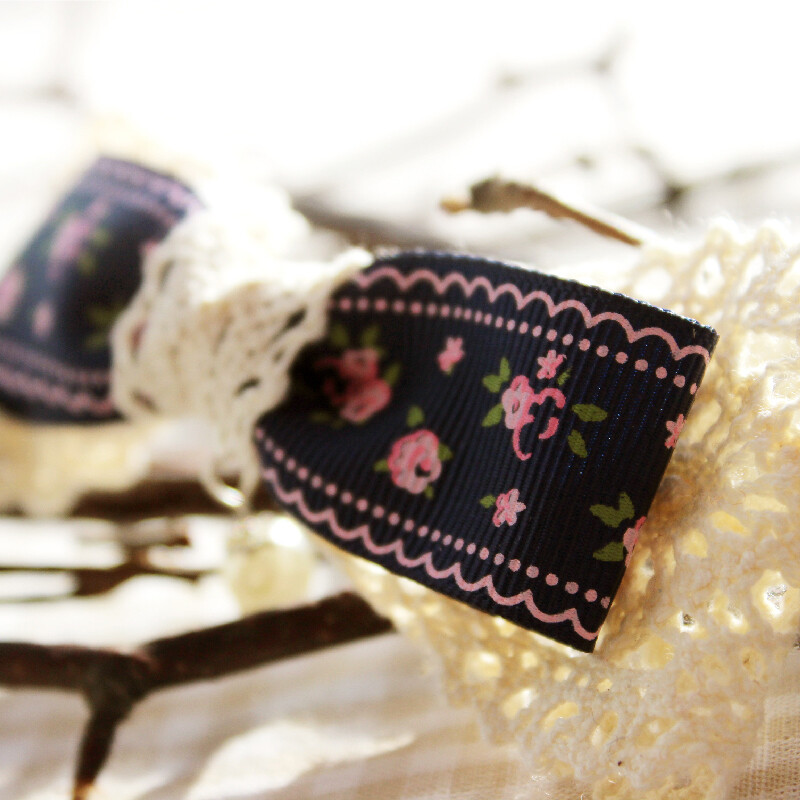 原创手工韩版发饰 蕾丝珍珠森女蝴蝶结发夹头饰 情人节礼物满包邮