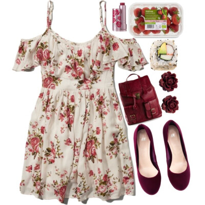 #floral #valentines #valentinesday #dress #2015 #February #flowers #cute #date #love #simple #simpleset #vintage #spring