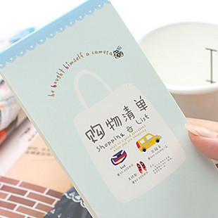 小糯糯♥韩国文具 迷你购物清单.对帐本.小账本.购物理财笔记本
