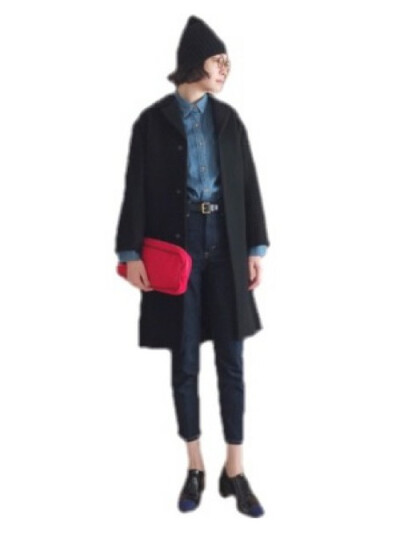 Kanocoシャツ/ブラウス「BLACK BY MOUSSY Loose denim shirt」搭配