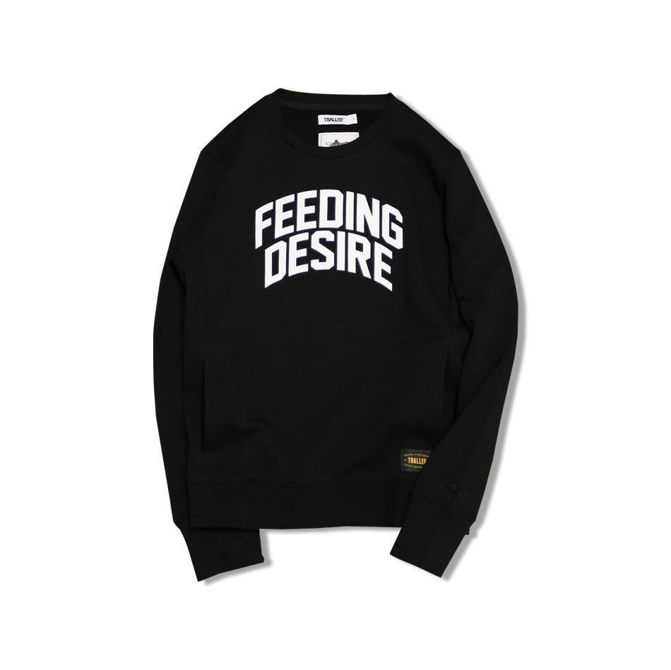 TBALLER 14AW FEEDING DESIRE SWEATER 黑色圆领套头卫衣