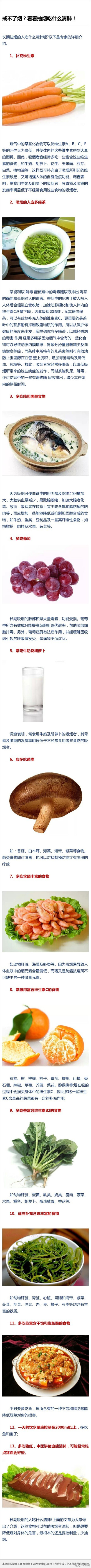 戒不了烟？看看抽烟吃什么清肺！