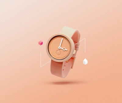 澳洲品牌 AARK 简约设计手表(经典白桃)