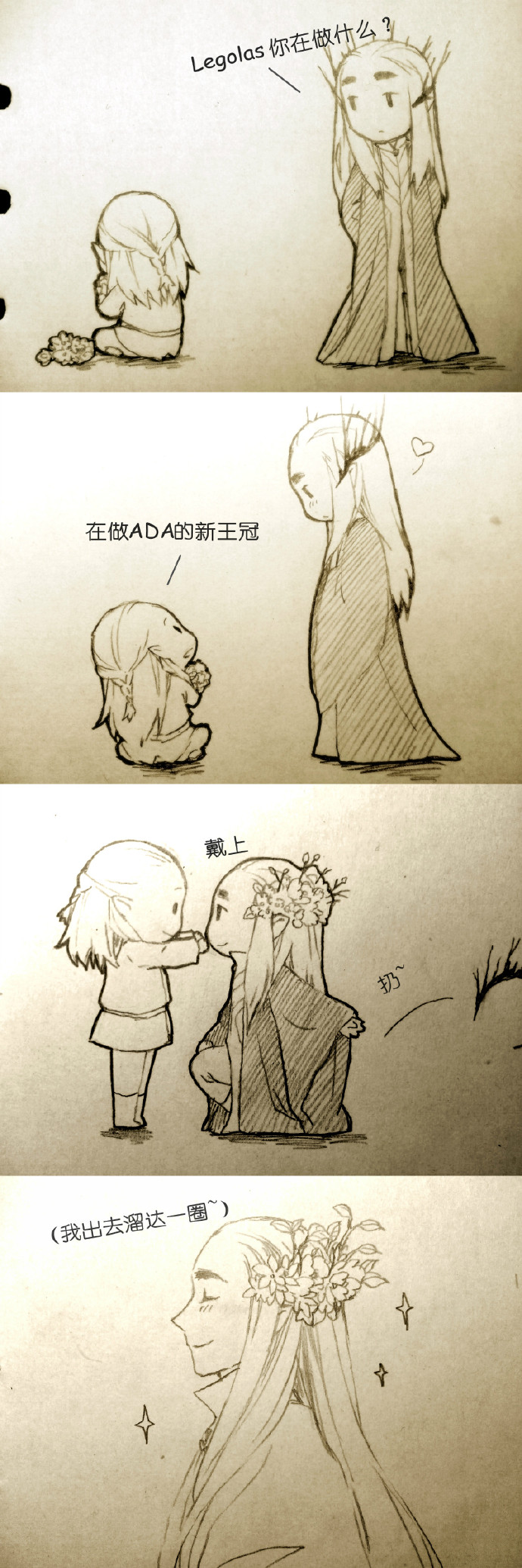 瑟兰迪尔 莱戈拉斯 Thranduil Legolas @布丁_我想换个昵称