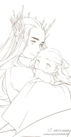 瑟兰迪尔 莱戈拉斯 Thranduil Legolas @布丁_我想换个昵称