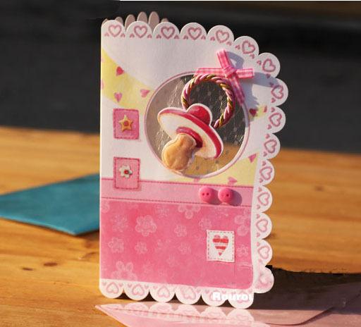 幸福BABY系列 韩版婴儿出生满月祝福贺卡 BB卡片 贺卡