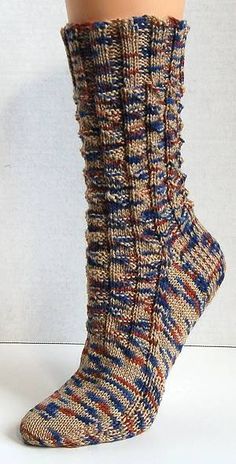 free knit sock pattern - Panda Superwash - Fishing Breakfast Socks - Crystal Palace Yarns