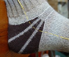 Jim's Tomato Wedge Heel socks