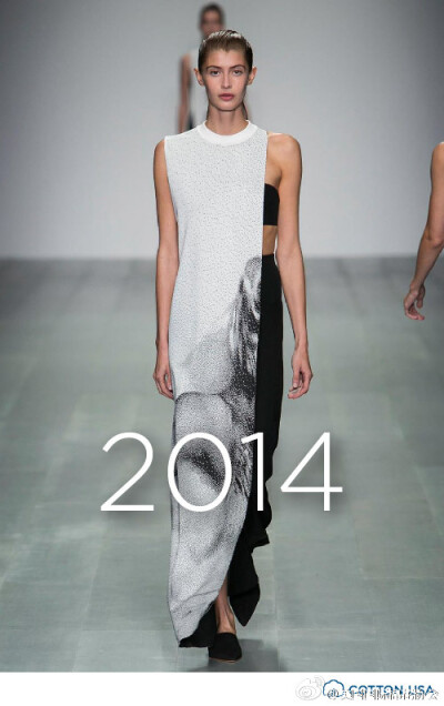 2014年，设计师Lucas Nascimento，在伦敦时装周上，用作品完美诠释了棉的时尚精神！