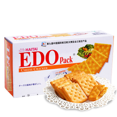 EDO韩国零食 海太 苏打饼干 进口休闲食品 咸饼干奶酪芝士172g