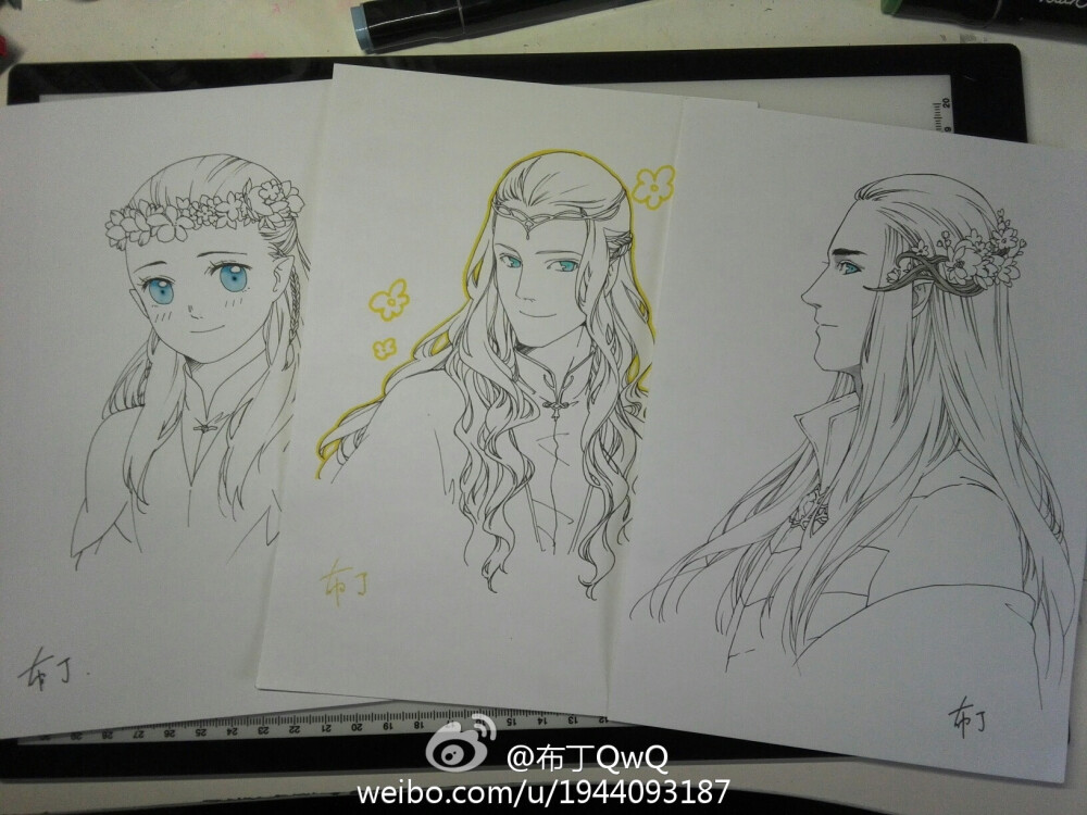 莱戈拉斯 葛罗芬戴尔 瑟兰迪尔 Legolas Glorfindel Thranduil @布丁_我想换个昵称