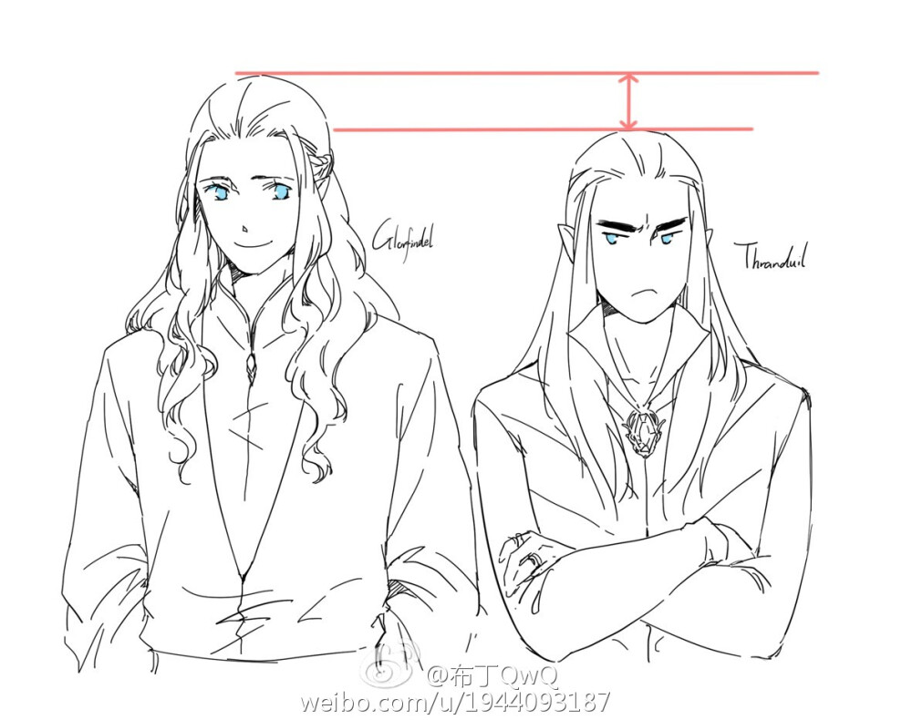 葛羅芬戴爾 瑟蘭迪爾 Glorfindel Thranduil @布丁_我想換個昵稱