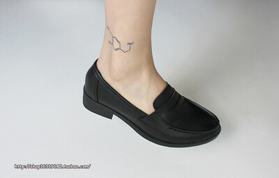 C-Doll Handmade手工制作/ 全真皮乐福鞋boyish loafer(经典黑色)