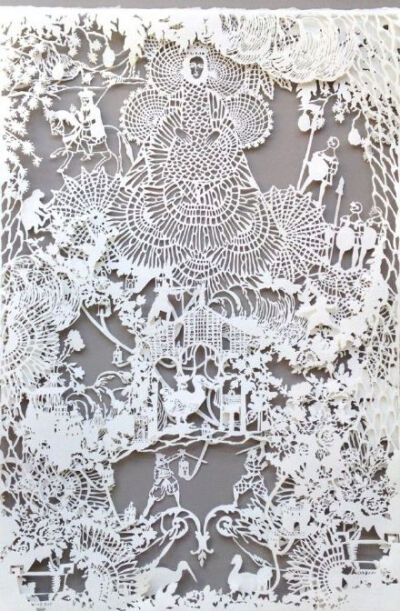 澳大利亚艺术家Emma van leest 纸艺作品 | Emma Van Leest1978年出生于墨尔本。2009年，她举办了个人剪纸艺术展。Emma的剪纸图案繁复、华美又不失精致，心灵手巧得让人惊叹。