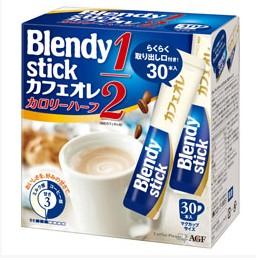 现货 现货 日本咖啡AGF blendy stick12低脂低卡牛奶咖啡30支