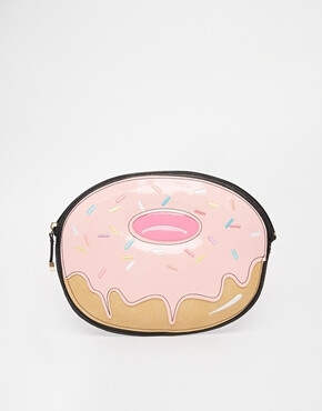 代购 【现货】ASOS英国代购 New Look 卡通甜甜圈造型手拿包