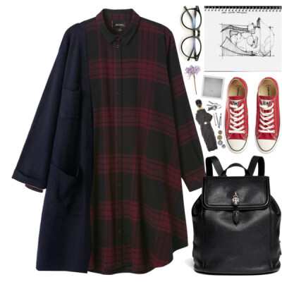 A fashion look from February 2015 featuring Monki, long open front cardigan and converse sneakers. Browse and shop related looks.