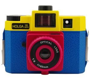LOMO相机 HOLGA 120GCFN 彩色版 四色闪可接135转换器