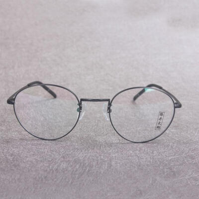 藤井太郎 复古文艺阿拉蕾超轻圆框眼镜架 男女潮款近视眼镜框