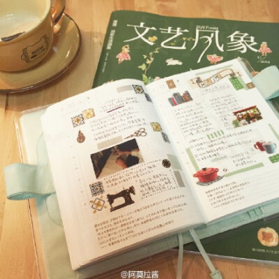 近期的手帐。@文艺风象 2月刊《文具的坑》推荐的手帐都很棒，学习了。(用去年旅行带回来的三马茶煮了泰式奶茶，祝大家周末愉快噢。)