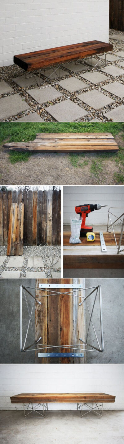 11 Super Cool DIY Backyard Furniture Projects • Lots of Ideas and Tutorials! Including, from 'the brick house', this very cool diy fence bench made from old fence boards and modern mid century legs. …