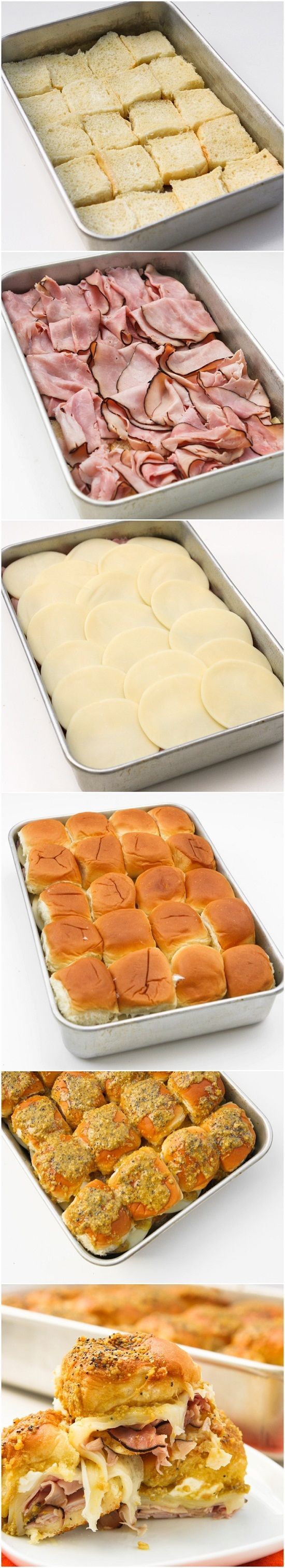 Hawaiian ham and cheese sliders.