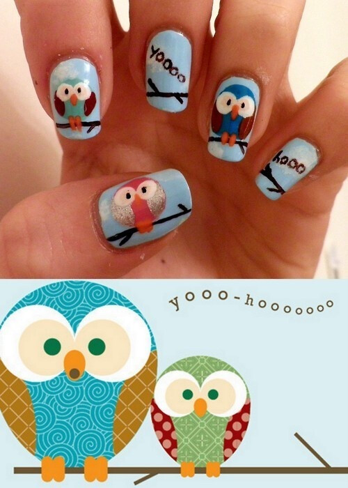 Owl Nails