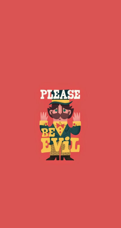 Please be evil. Tap image for more cartoon wallpapers! - @mobile9 | Funny cute wallpaper for iPhone 4/4s, iPhone 5/5s/5c, iPhone 6 &amp;amp; 6 plus #quotes