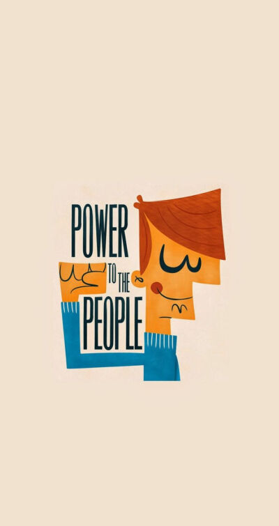 Power of the people. Tap image for more cartoon wallpapers! - @mobile9 | Funny cute wallpaper for iPhone 4/4s, iPhone 5/5s/5c, iPhone 6 &amp;amp; 6 plus #quotes