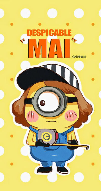 Despicable Mai. Tap image for more iPhone cute &amp;amp; funny cartoon wallpaper! - @mobile9 | Wallpapers for iPhone 5/5S, iPhone 6 &amp;amp; 6 Plus #background #anime #DespicableMe #minion #小麦咖啡