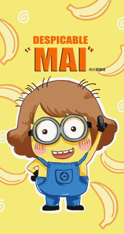 Despicable Mai. Tap image for more iPhone cute &amp;amp; funny cartoon wallpaper! - @mobile9 | Wallpapers for iPhone 5/5S, iPhone 6 &amp;amp; 6 Plus #background #anime #DespicableMe #minion #小麦咖啡