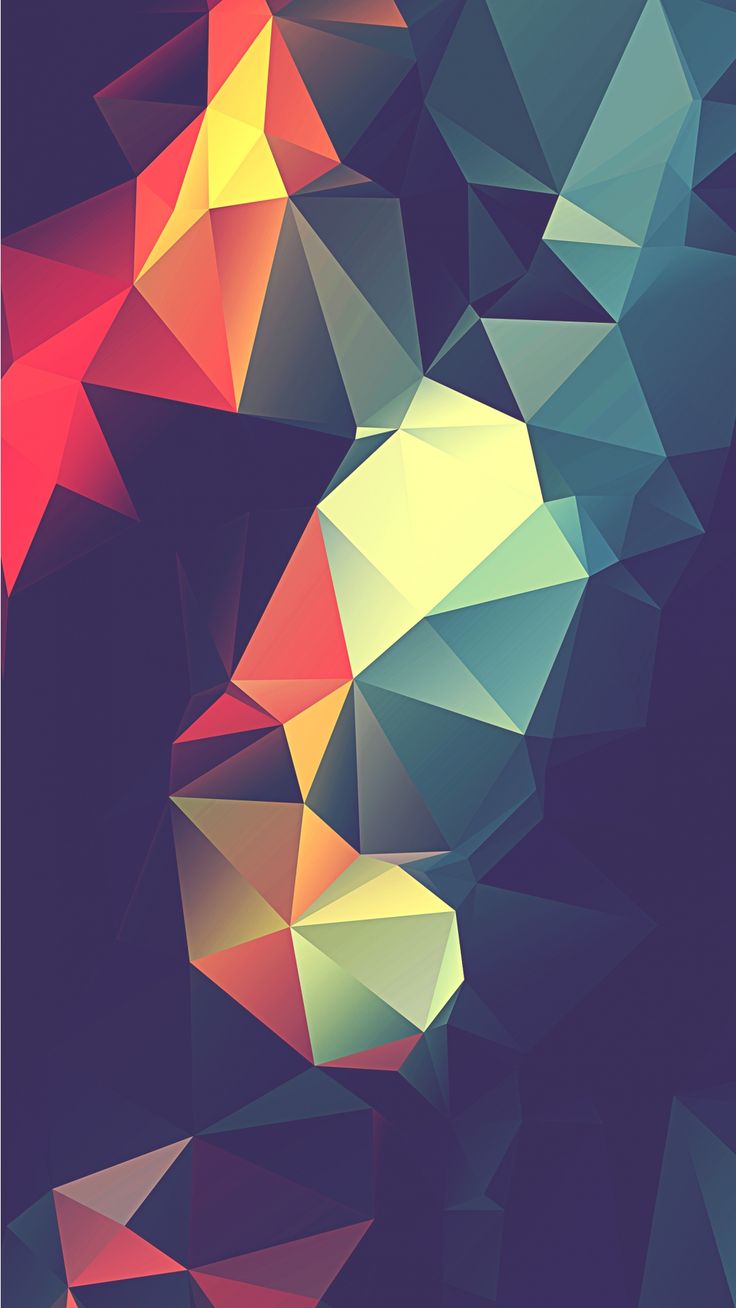 Tap image for more beautiful iPhone background! Colorful Retro Polygon - @mobile9 | Wallpapers for iPhone 5/5S, iPhone 6 &amp;amp; 6 Plus #abstract #wallpaper