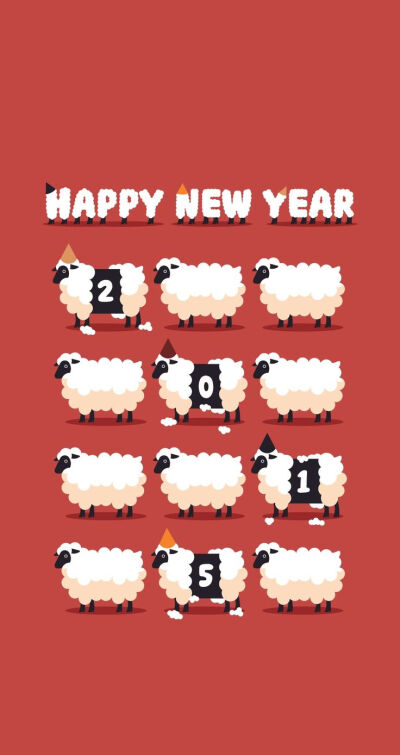 Tap image for more New Year 2015 iPhone 6 wallpapers! Happy new year 2015 - @mobile9 | #iphone #calendar