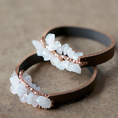 DIY: leather bracelet