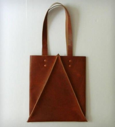 Tall Leather Tote