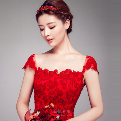 [爱喵网] 欢颜 水钻花朵新娘头饰 www.imior.com