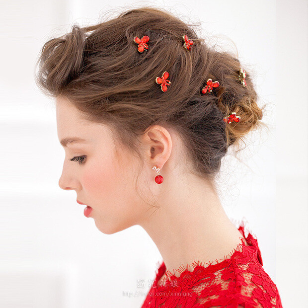 [爱喵网] FIFI剪秋。韩版头饰蝴蝶造型发夹新娘饰品 www.imior.com