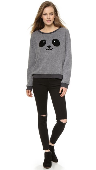 Wildfox Kawaii Panda 运动衫