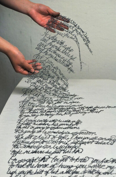 hand cut typography