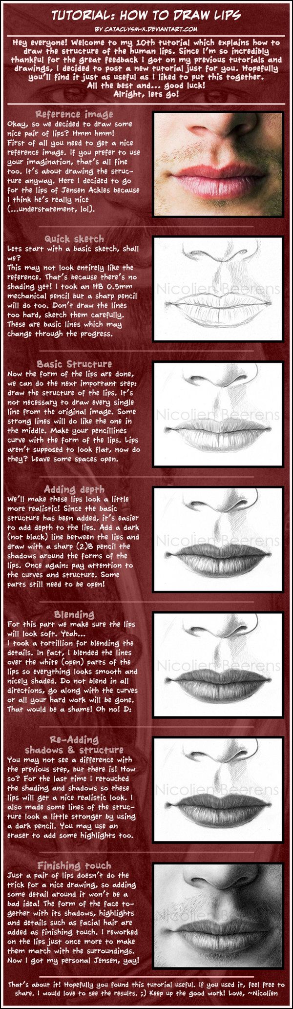 How to draw lips by Cataclysm-X