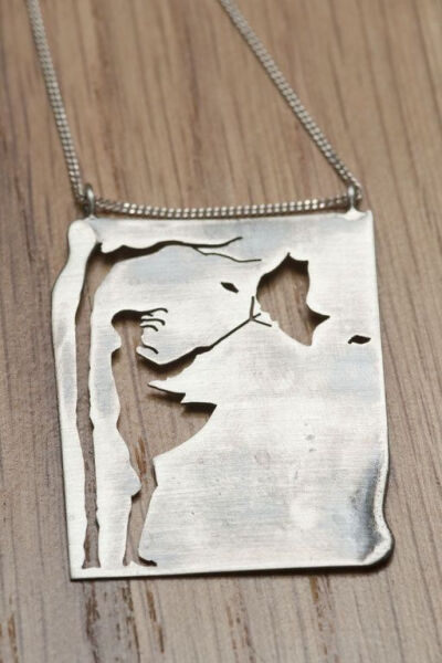 Girl in the wind silver necklace by NatashaWoodJewellery on Etsy, $70.00